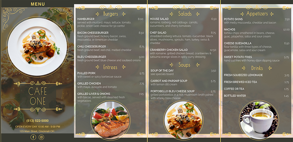 menu design2